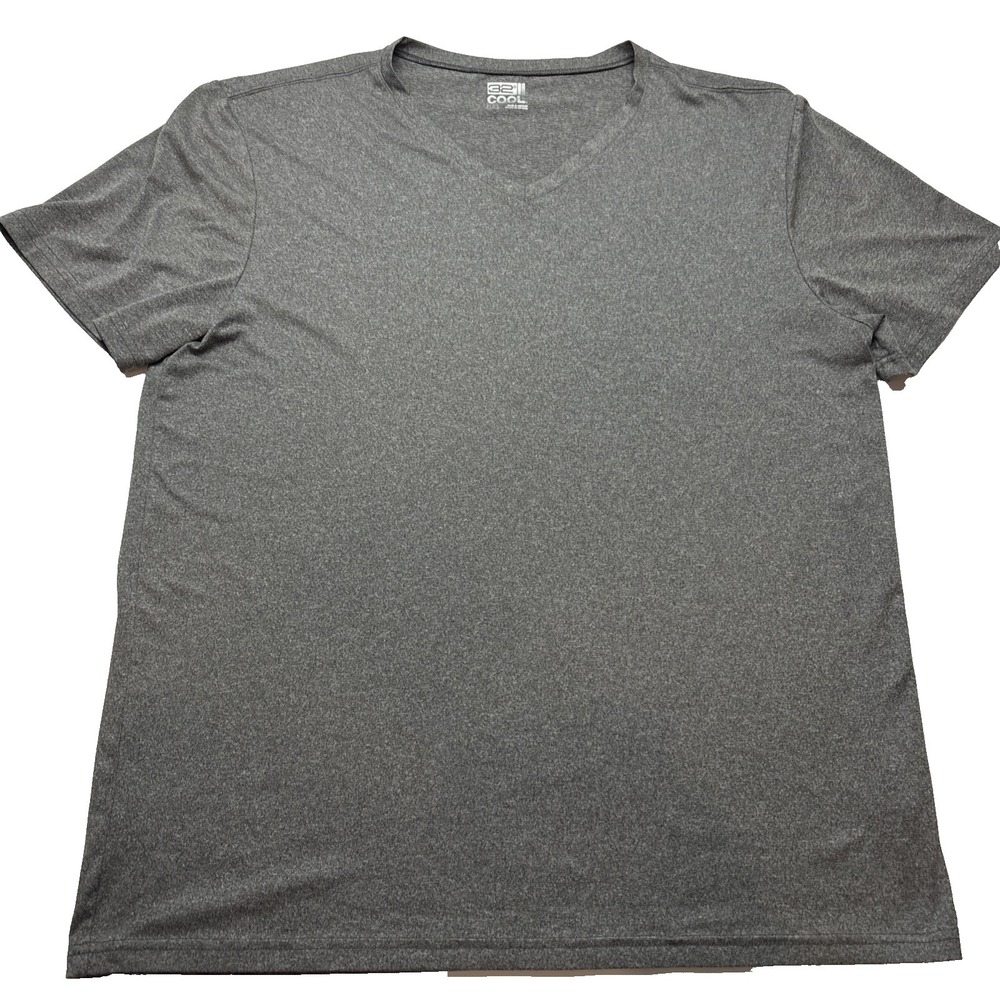32 Degrees Cool Gray T-Shirt Mens L Crew Neck Short Sleeve Activewear‎